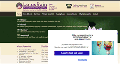 Desktop Screenshot of lotusrainclinic.com