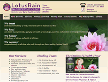 Tablet Screenshot of lotusrainclinic.com